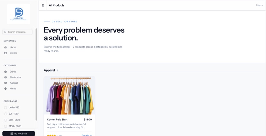 DS Solution Store preview